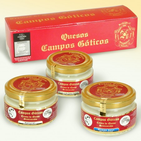 Lote de tres cremas de queso Campos Góticos